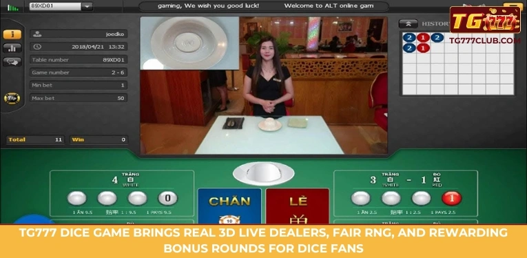 What Is The Best Online Dice Roller? 2 TG777 Dice Game brings real 3D live dealers, fair RNG, and rewarding bonus rounds for dice fans
